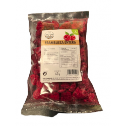 Frambuesa liofilizada 40g vegano  int-salim