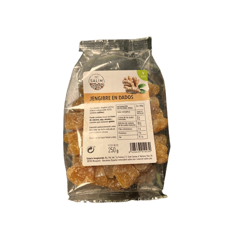 Delicias jengibre azucar 250gr int-salim