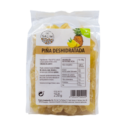Piña deshidratada 250gr vegano int-salim