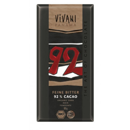 Chocolate negro 92%cacao 80gr