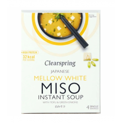 Sopa miso tofu suave mellow white clearspring