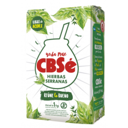 Yerba mate cbse con hierbas serranas 1kg
