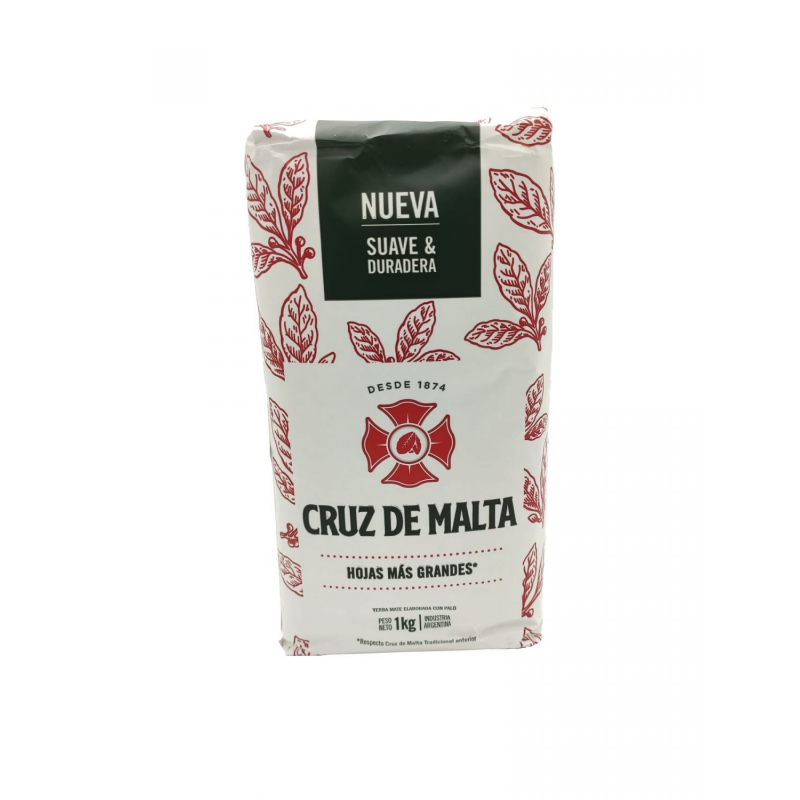 Yerba mate cruz de malta 1k suave/ duradera