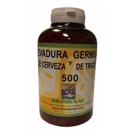 Levadura cerveza y germen trigo 500 comp kromenat