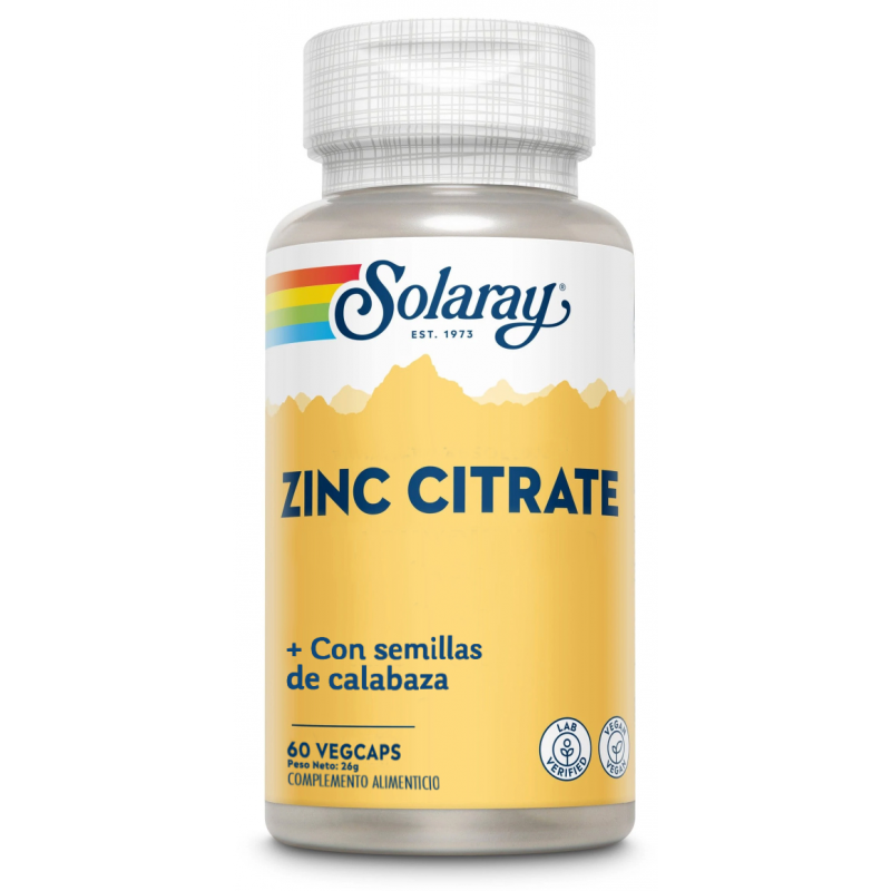 Zinc 60 cap solaray