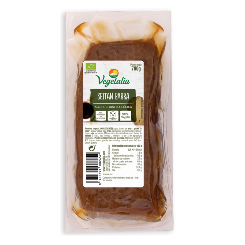 Seitan barra bio 700g vegetalia
