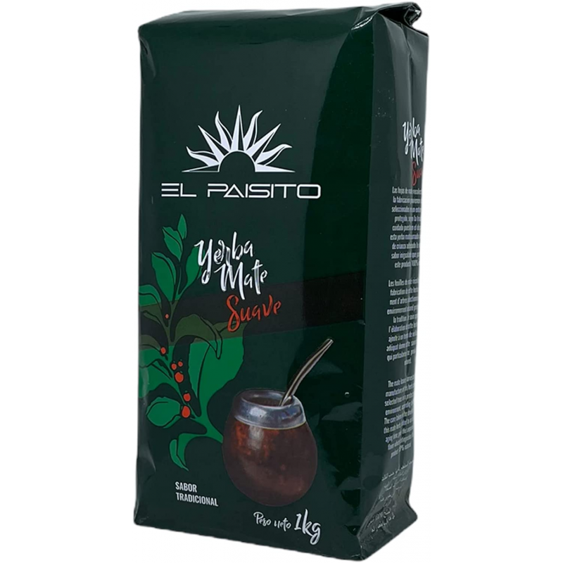 Yerba mate suave el paisito 1kg