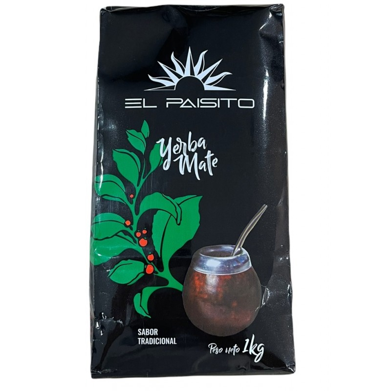 Yerba mate tradicional 1kg el paisito
