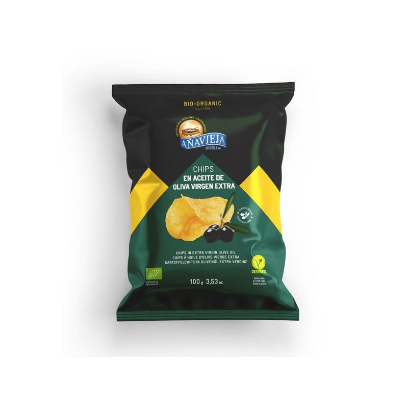 Patatas fritas aceite oliva 100g añavieja