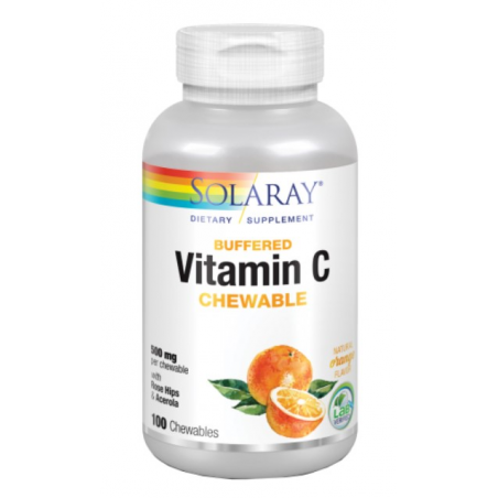 Vitamina c 500 naranja 100comp solaray