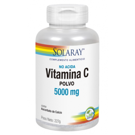 Vitamina c 227gr polvo solaray