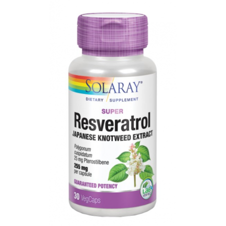 Super resveratrol 30cap solaray