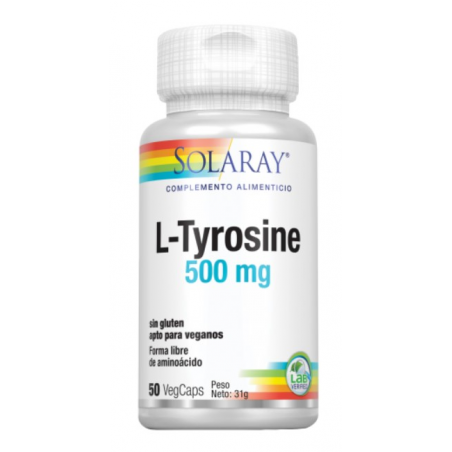 L-tyrosina 500mg 50caps solaray