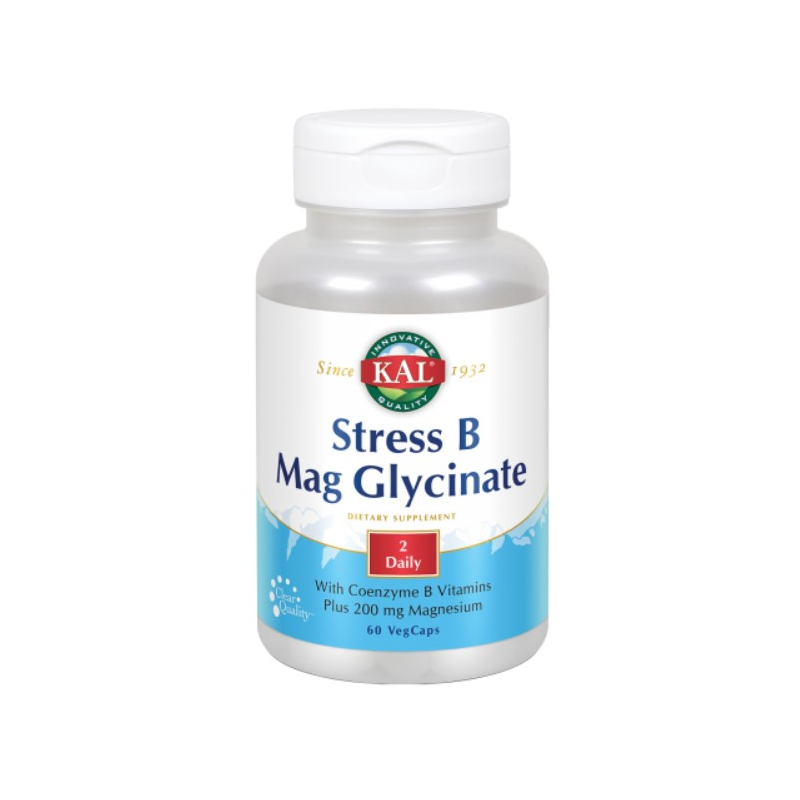 Stress b magnesio glycinate 60caps kal solaray