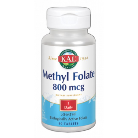 Methyl folate 800mcg  90cap kal solaray