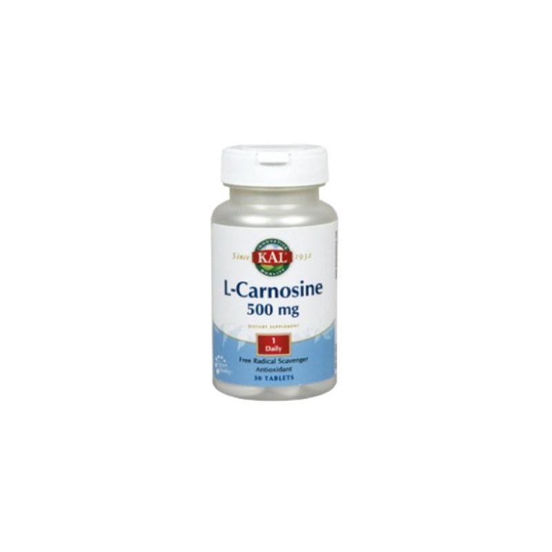 L-carnosine 500mg 30tblt kal solaray