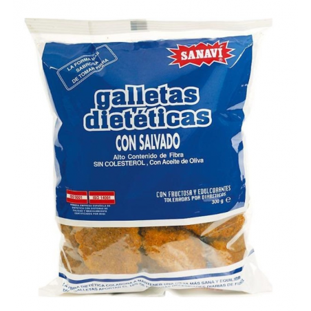 Galletas dieteticas con salvado s/a 300g sanavi