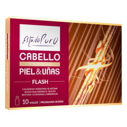 Cabello piel uñas flash 10 viales estado puro