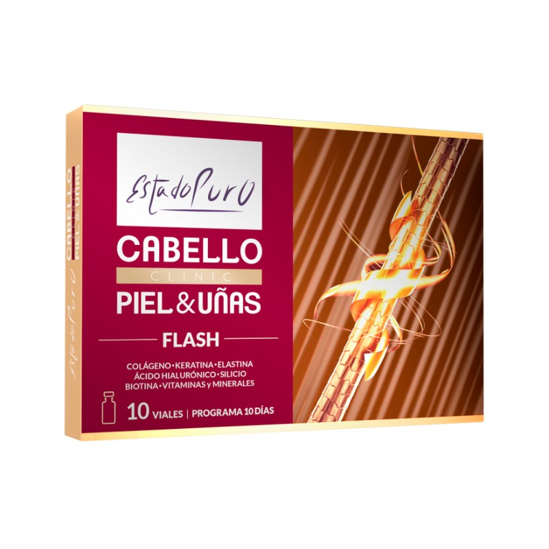 Cabello piel uñas flash 10 viales estado puro