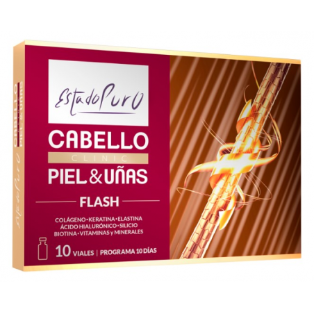 Cabello piel uñas flash 10 viales estado puro