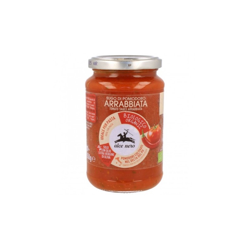 Salsa tomate arrabiata bio 350g alce nero