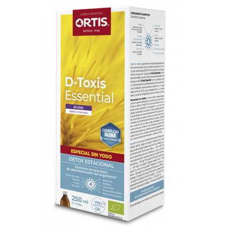 D-toxis essential manzana sin yodo 250ml ortis