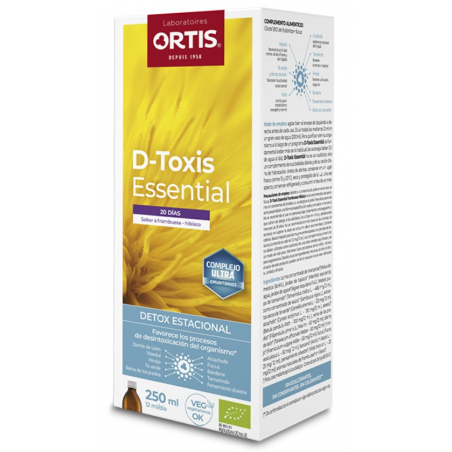 D-toxis essential frambuesa-hibisco 250ml ortis