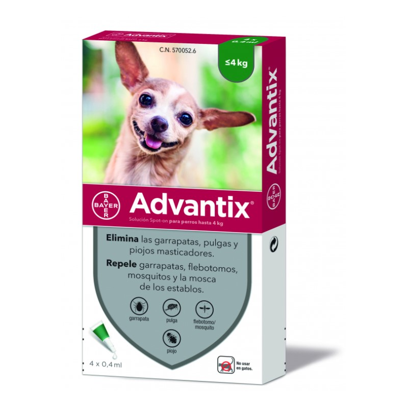 Advantix menos 4kg bayer