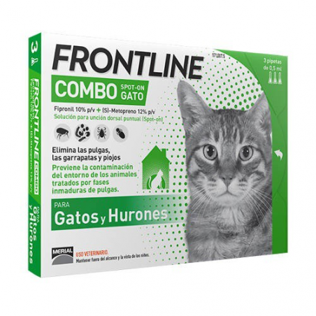 Frontline spot combo gatos 3 pipetas