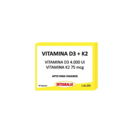 Vitamina d3+k2 30cap integralia