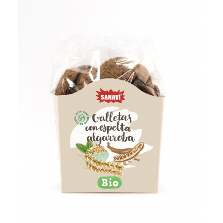 Galletas espelta y algarroba bio 200gr sanavi