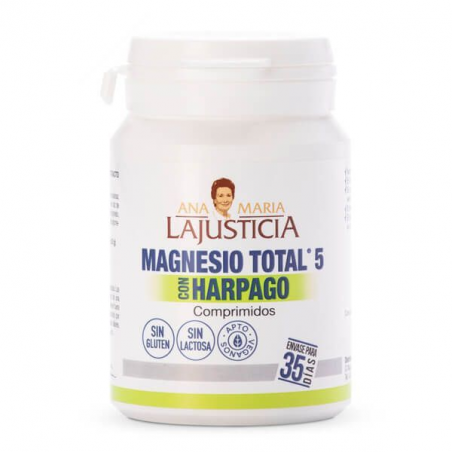 Magnesio total 5 harpago 70comprimidos.