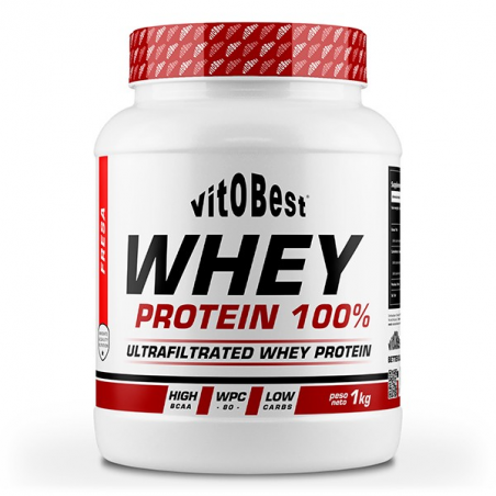 Whey protein 100% fresa 1kg vitobest