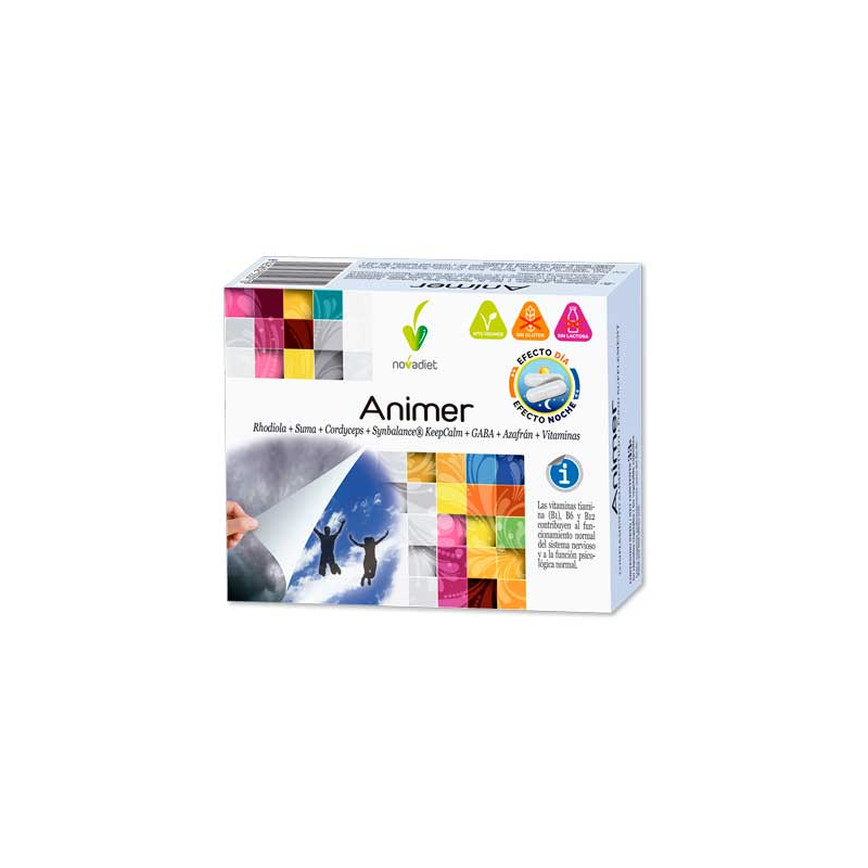 Animer 60capsulas vegetales novadiet