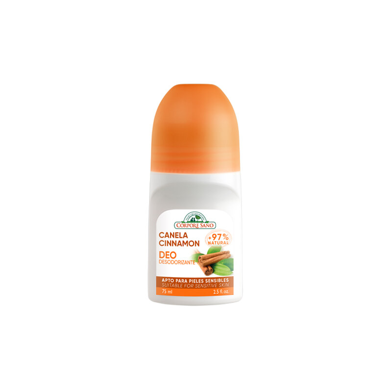 Desodorante roll-on canela 75ml corpore sano