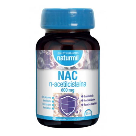 Nac n-acetilcisteina 600mg 60comp naturmil dietmed