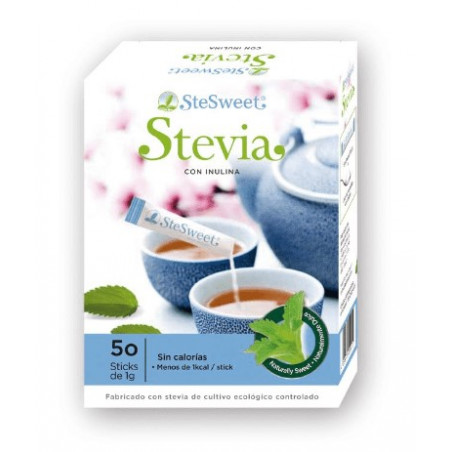 Stevia polvo 50 stiks bio pepe