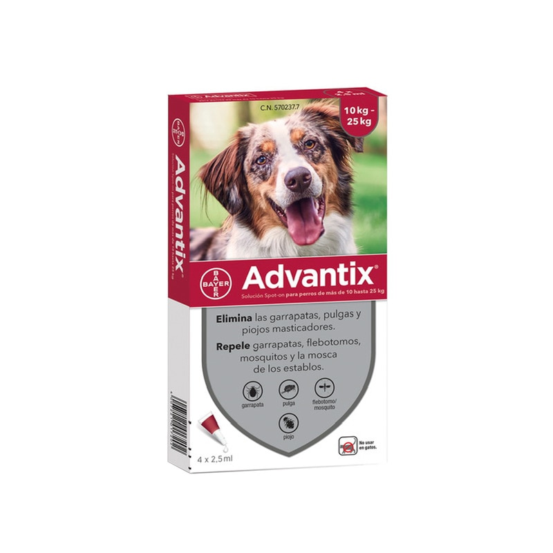 Advantix pipetas 10kg-25kg 4x4ml bayer