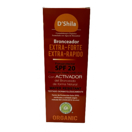 Bronceador  extra forte rapido spf20 100ml dhila