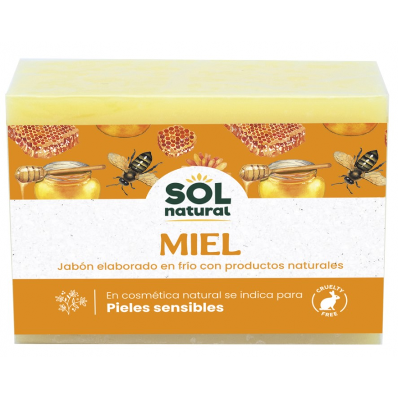 Jabon miel pastilla 100g sol natural