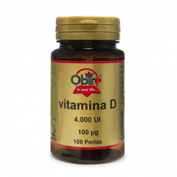Vitamina d3 100mcg 4000ui 100 perlas obire