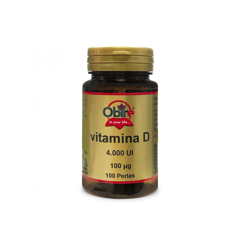 Vitamina d3 100mcg 4000ui 100 perlas obire