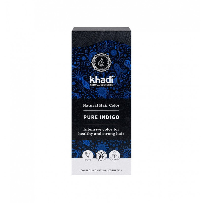 Tinte khadi indigo nat.100% negro rueda nat.