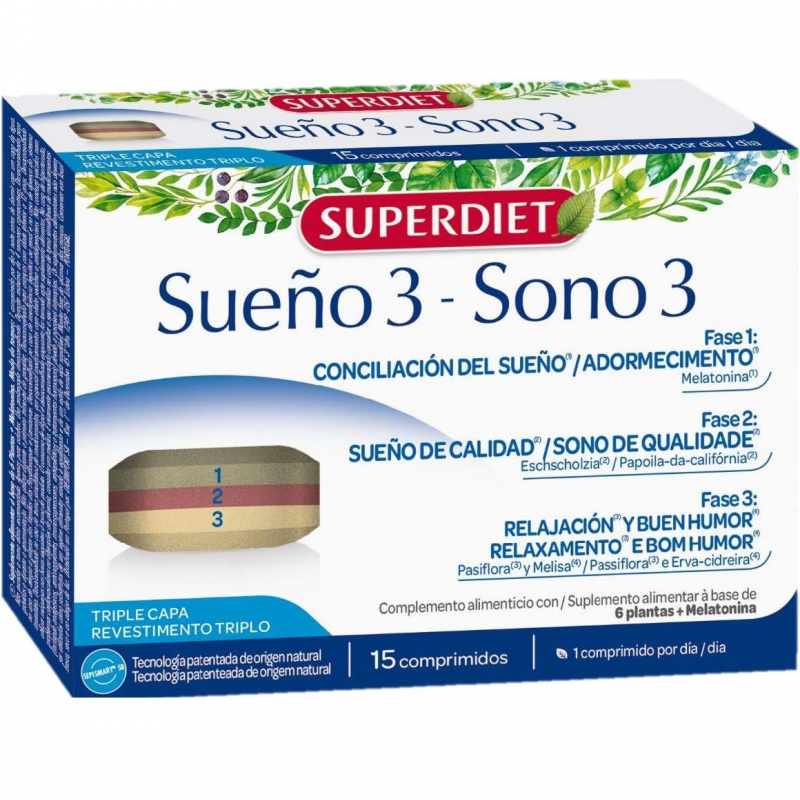 Sueño 3 triple capa 15comp superdiet