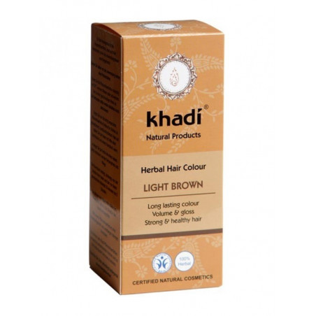 Tinte khadi castaño claro 100g