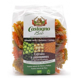 Espirales 3 legumbres bio 250g castagno