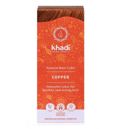 Tinte khadi cobre natural 100gr la rueda natural
