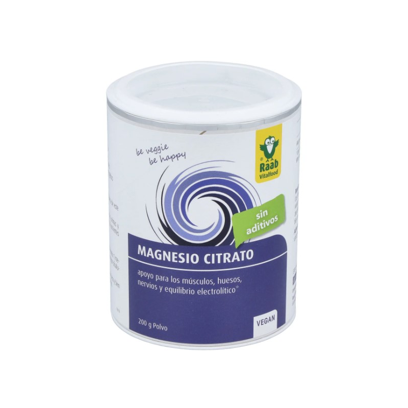 Magnesio citrato 200g polvo raab