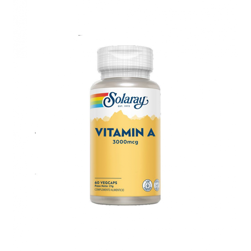 Vitamina a 3000mcg 60vegcaps solaray