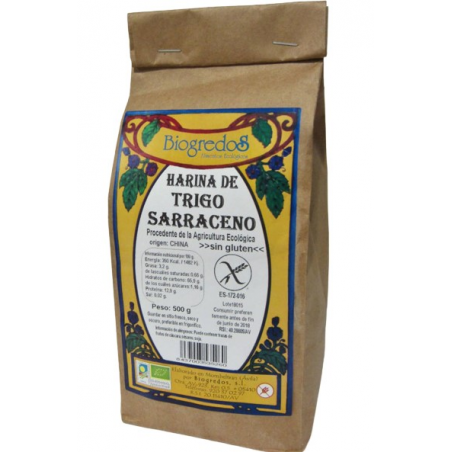 Harina trigo sarraceno 500g sin gluten biogredos